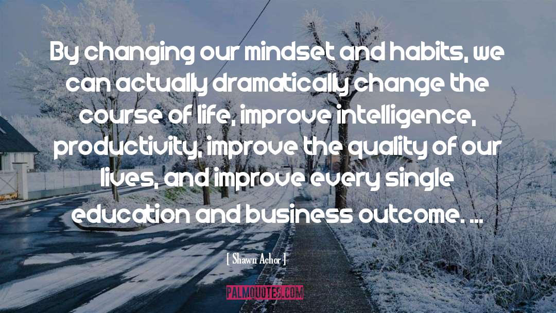 Shawn Achor Quotes: By changing our mindset and