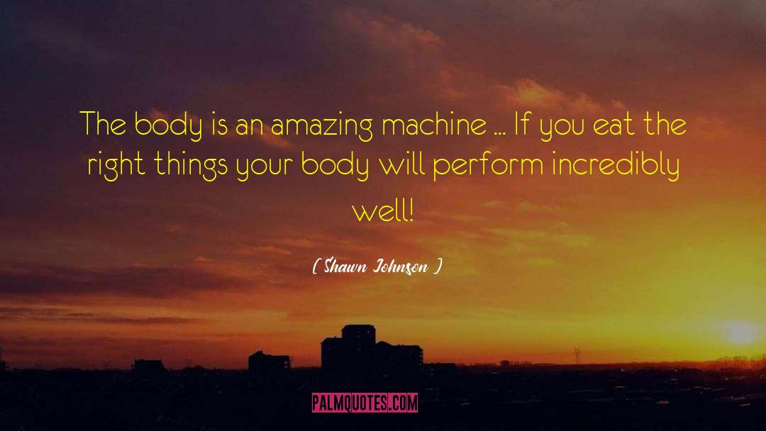 Shawn Johnson Quotes: The body is an amazing