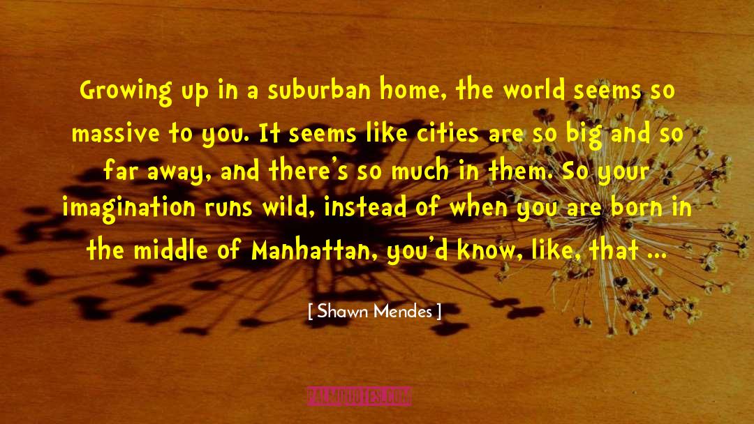 Shawn Mendes Quotes: Growing up in a suburban