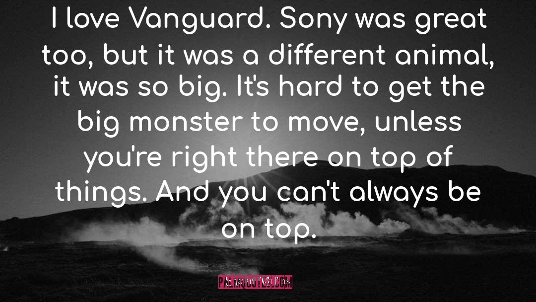 Shawn Mullins Quotes: I love Vanguard. Sony was