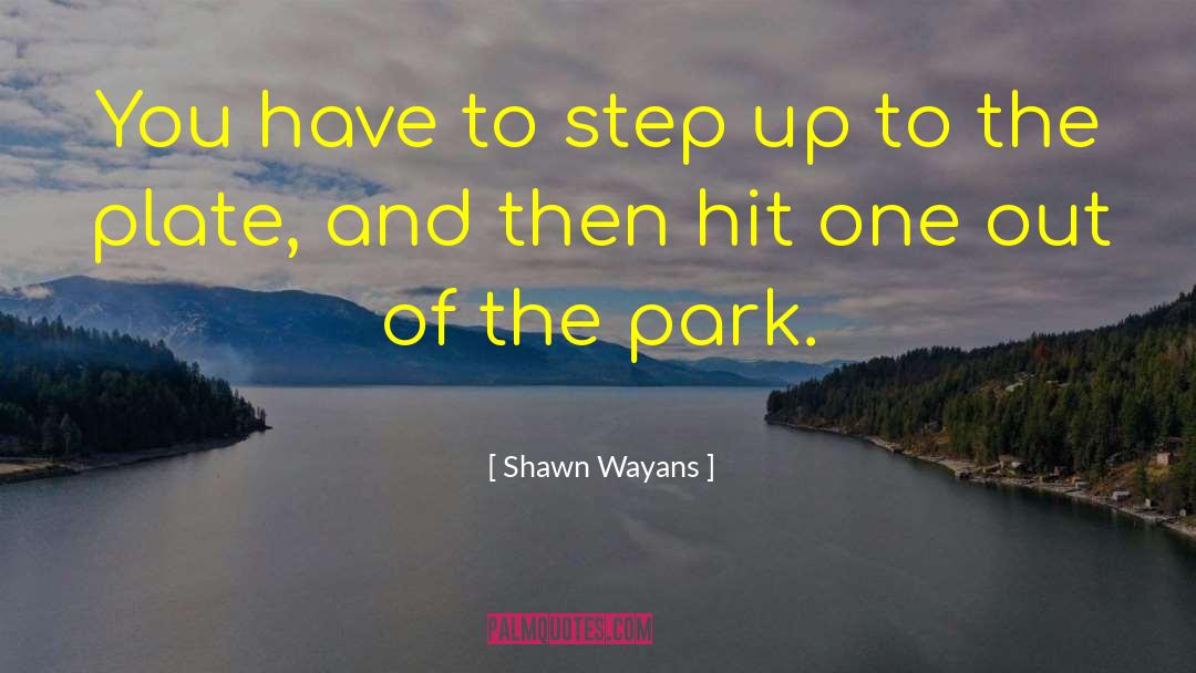 Shawn Wayans Quotes: You have to step up