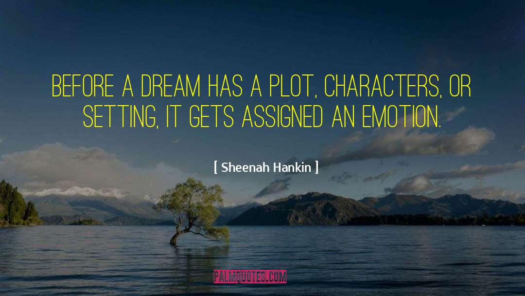 Sheenah Hankin Quotes: before a dream has a