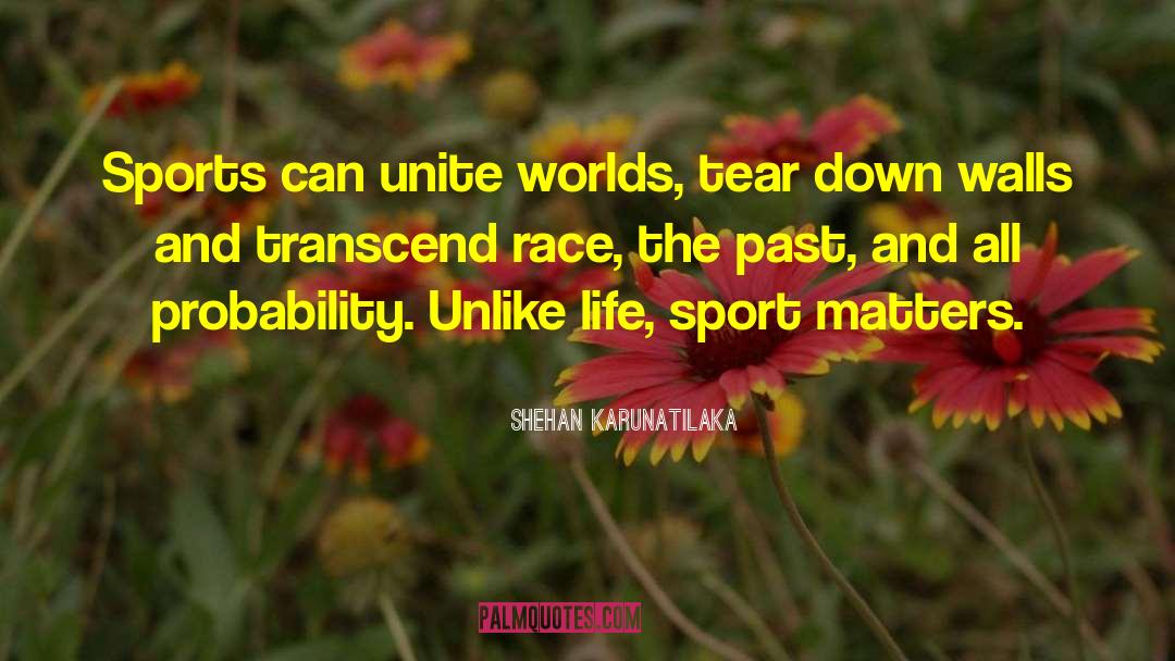 Shehan Karunatilaka Quotes: Sports can unite worlds, tear