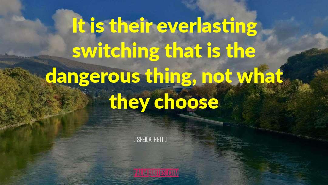 Sheila Heti Quotes: It is their everlasting switching