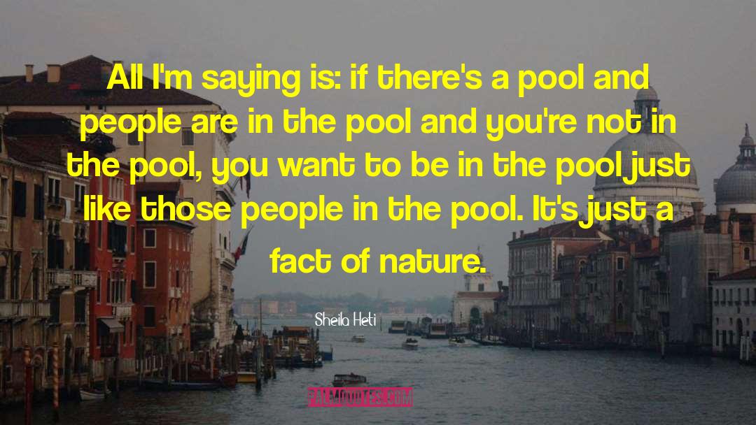 Sheila Heti Quotes: All I'm saying is: if