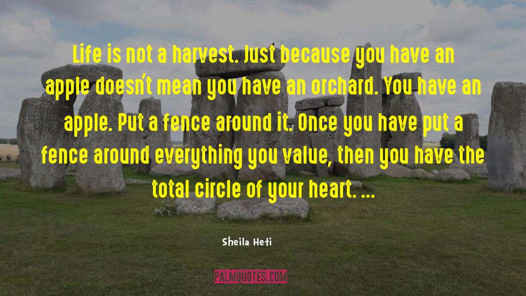 Sheila Heti Quotes: Life is not a harvest.