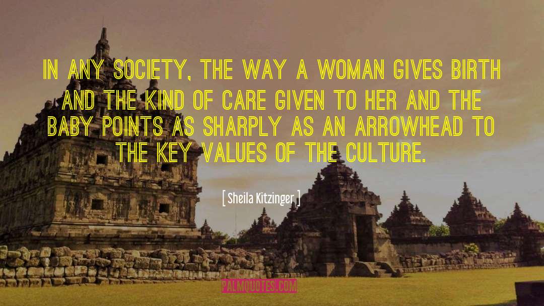 Sheila Kitzinger Quotes: In any society, the way