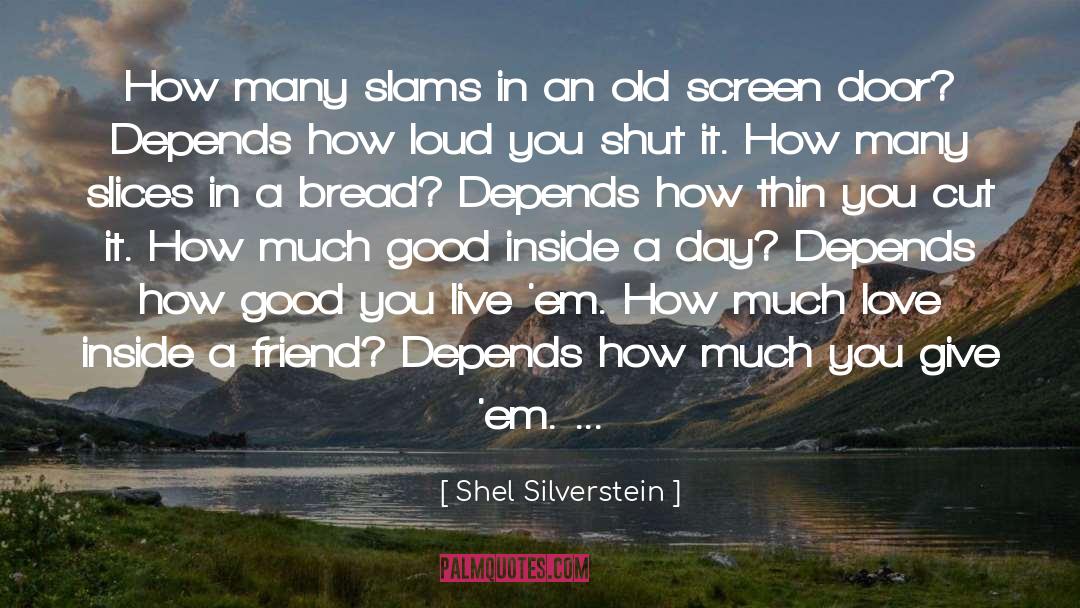 Shel Silverstein Quotes: How many slams in an