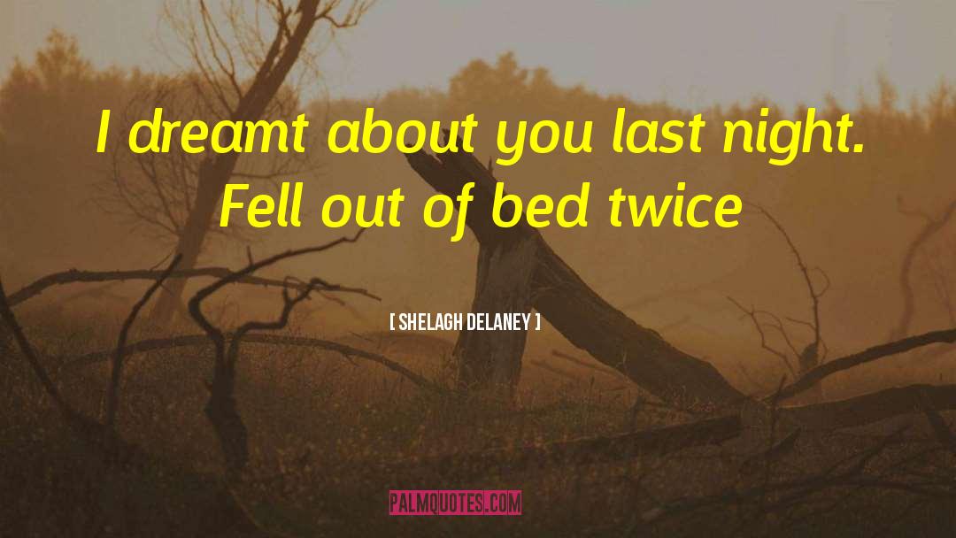 Shelagh Delaney Quotes: I dreamt about you last