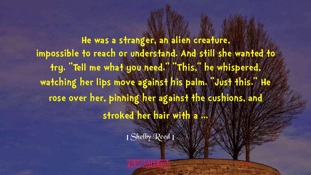 Shelby Reed Quotes: He was a stranger, an