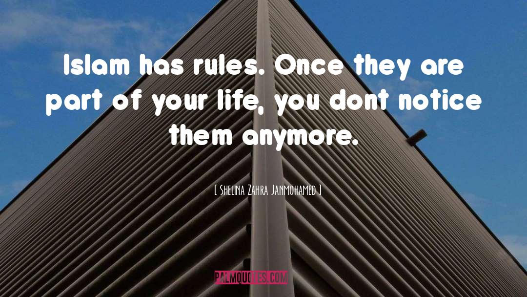 Shelina Zahra Janmohamed Quotes: Islam has rules. Once they