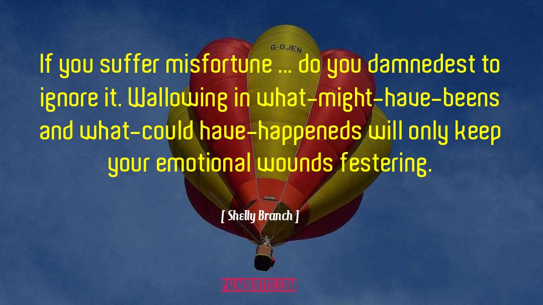 Shelly Branch Quotes: If you suffer misfortune ...