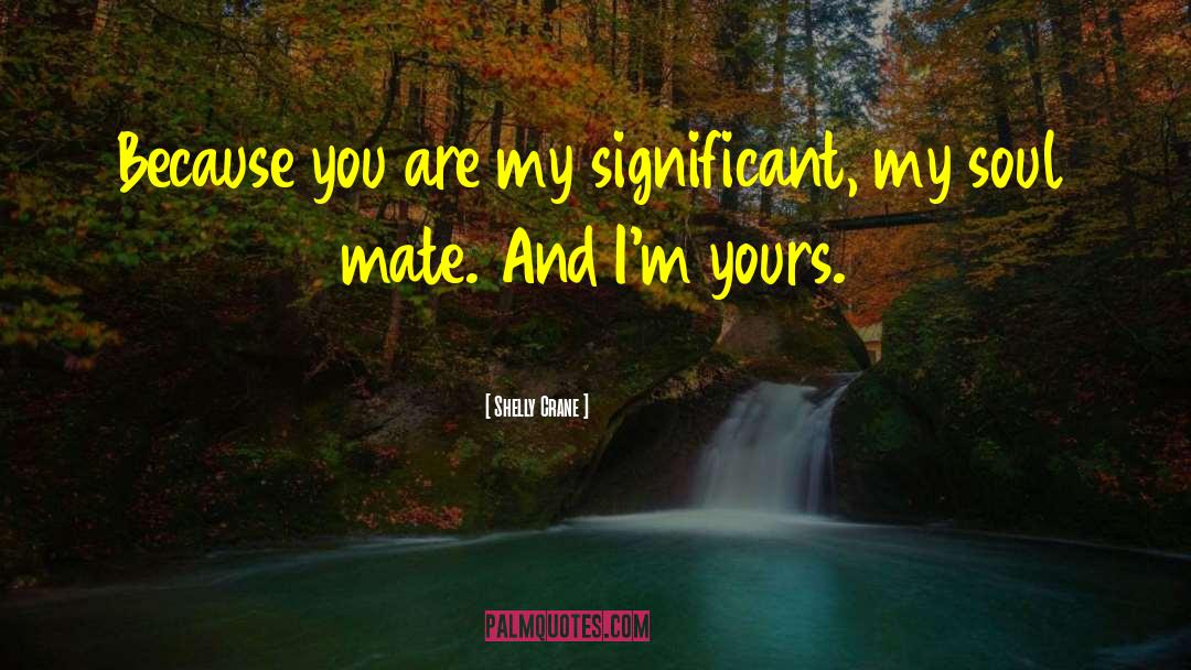 Shelly Crane Quotes: Because you are my significant,