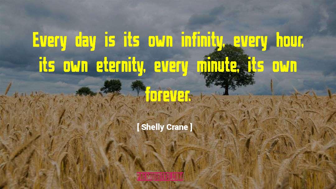 Shelly Crane Quotes: Every day is its own