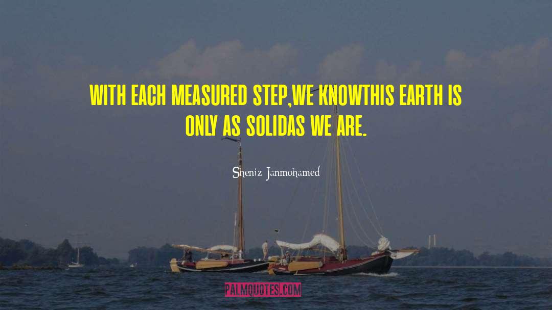 Sheniz Janmohamed Quotes: with each measured step,<br />we