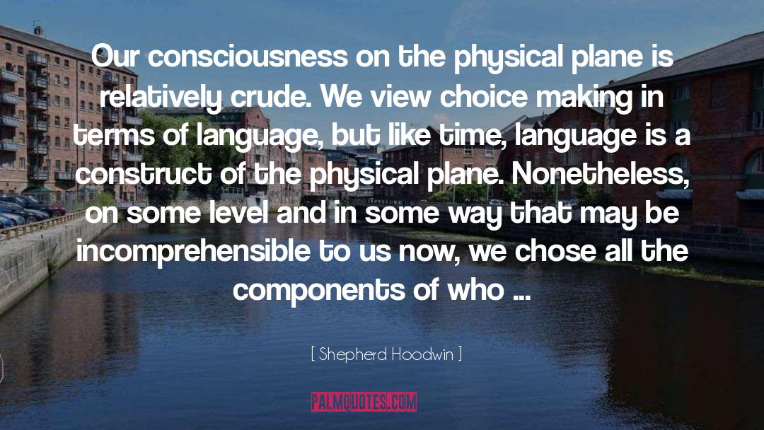 Shepherd Hoodwin Quotes: Our consciousness on the physical