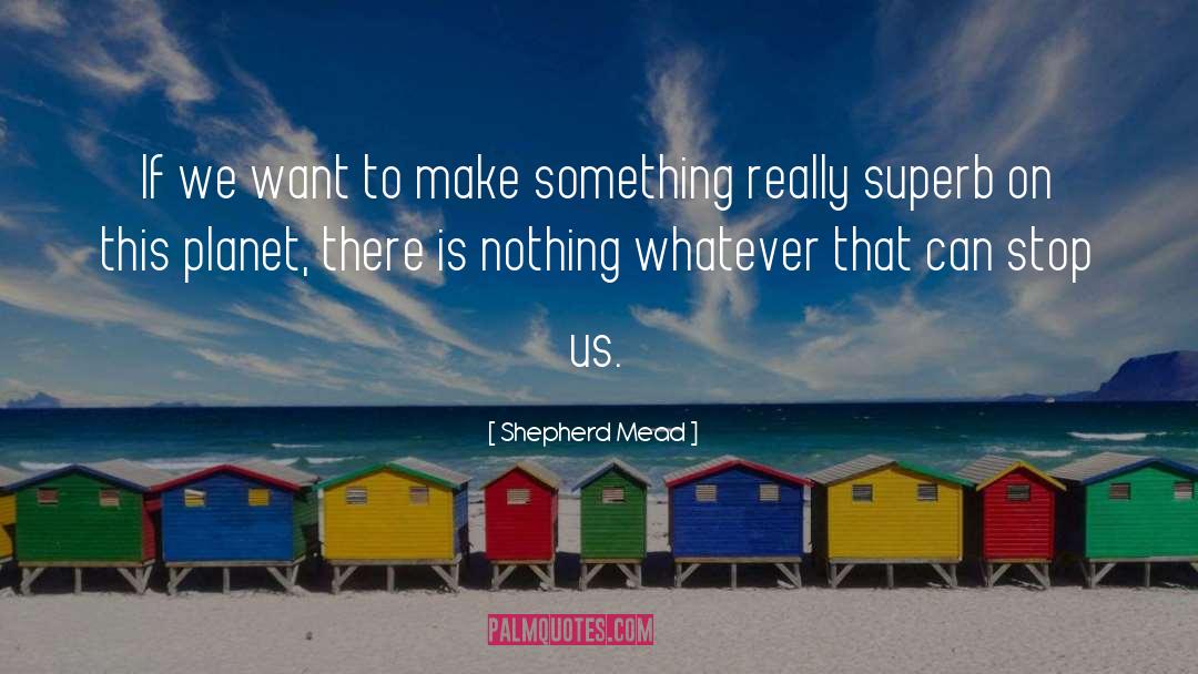 Shepherd Mead Quotes: If we want to make