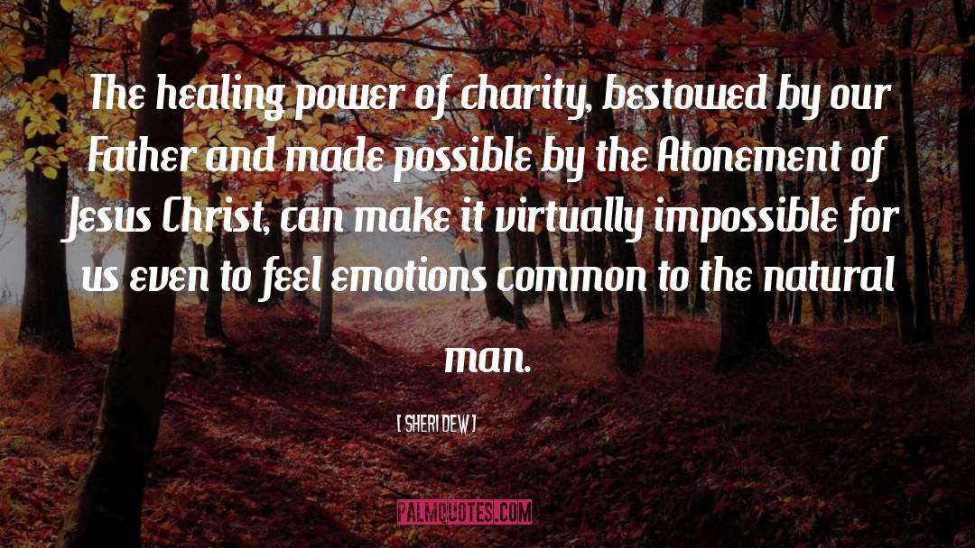Sheri Dew Quotes: The healing power of charity,