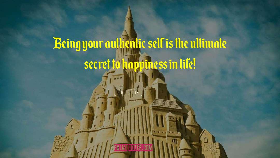 Sheri Fink Quotes: Being your authentic self is