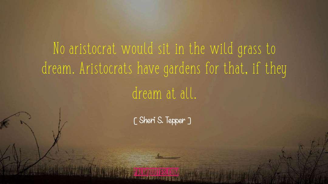 Sheri S. Tepper Quotes: No aristocrat would sit in
