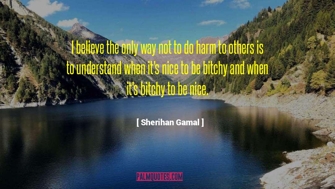 Sherihan Gamal Quotes: I believe the only way