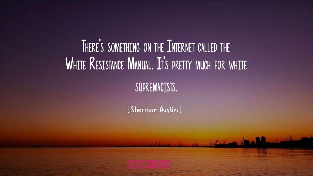 Sherman Austin Quotes: There's something on the Internet