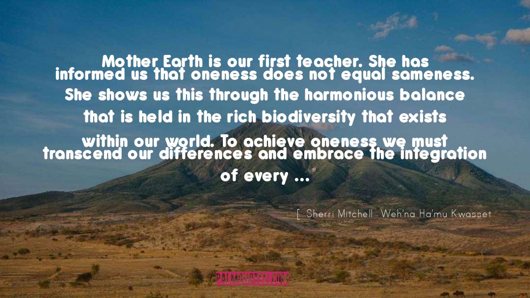 Sherri Mitchell  Weh'na Ha'mu Kwasset Quotes: Mother Earth is our first