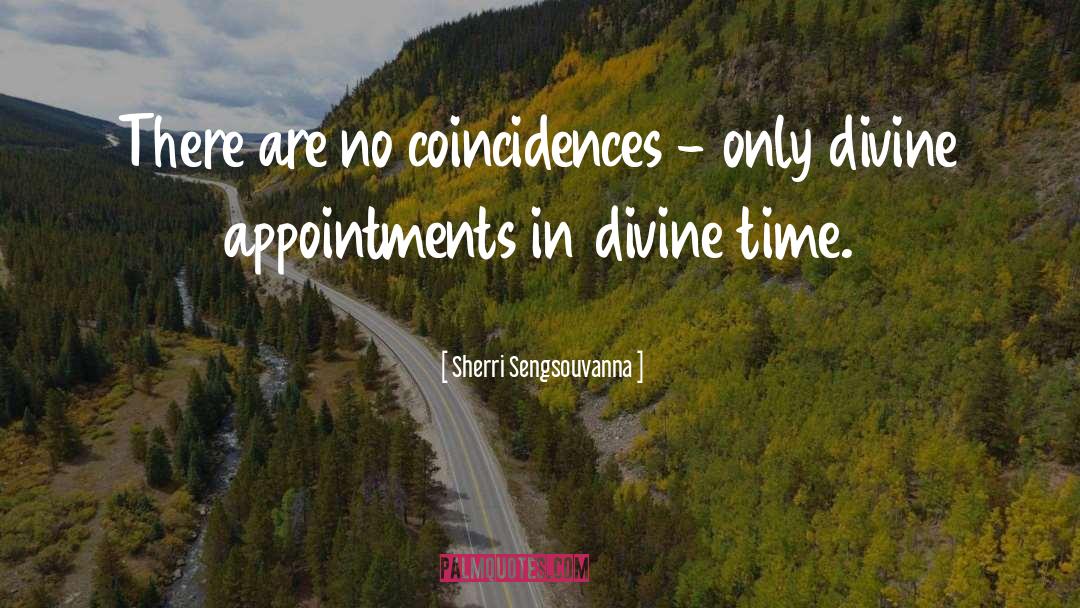 Sherri Sengsouvanna Quotes: There are no coincidences -