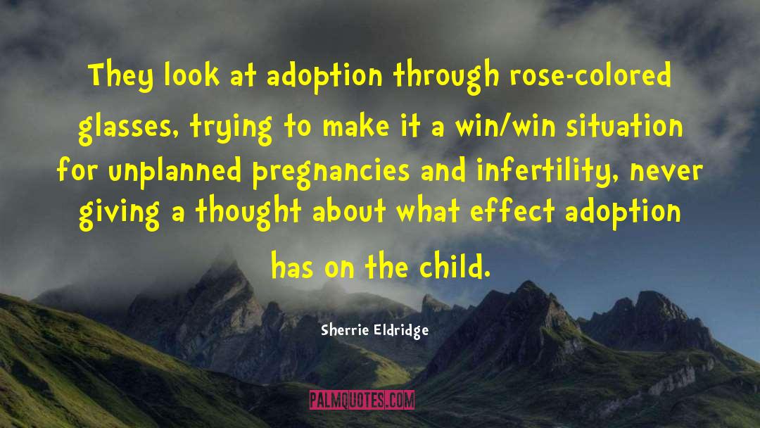 Sherrie Eldridge Quotes: They look at adoption through
