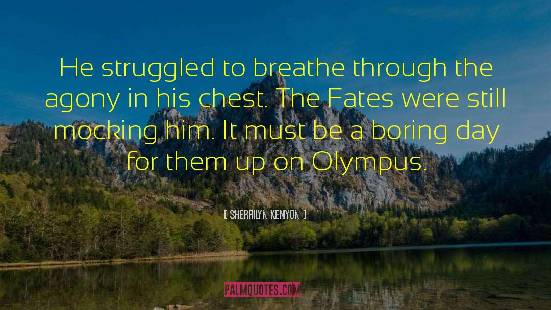 Sherrilyn Kenyon Quotes: He struggled to breathe through