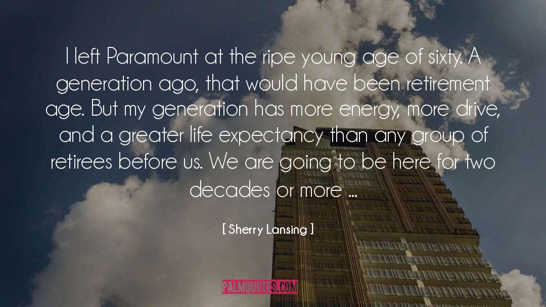 Sherry Lansing Quotes: I left Paramount at the