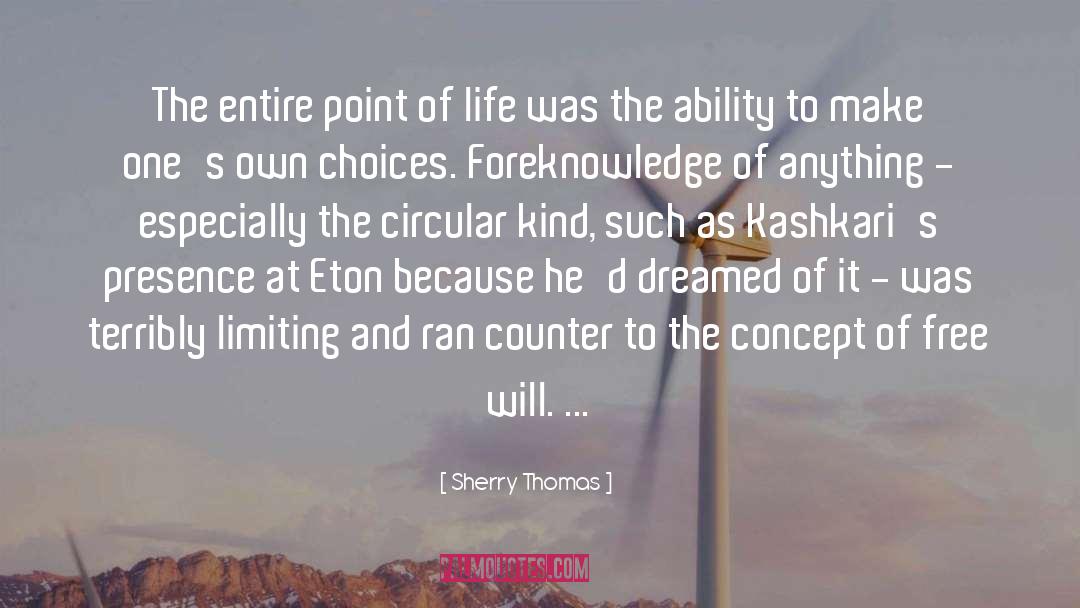 Sherry Thomas Quotes: The entire point of life