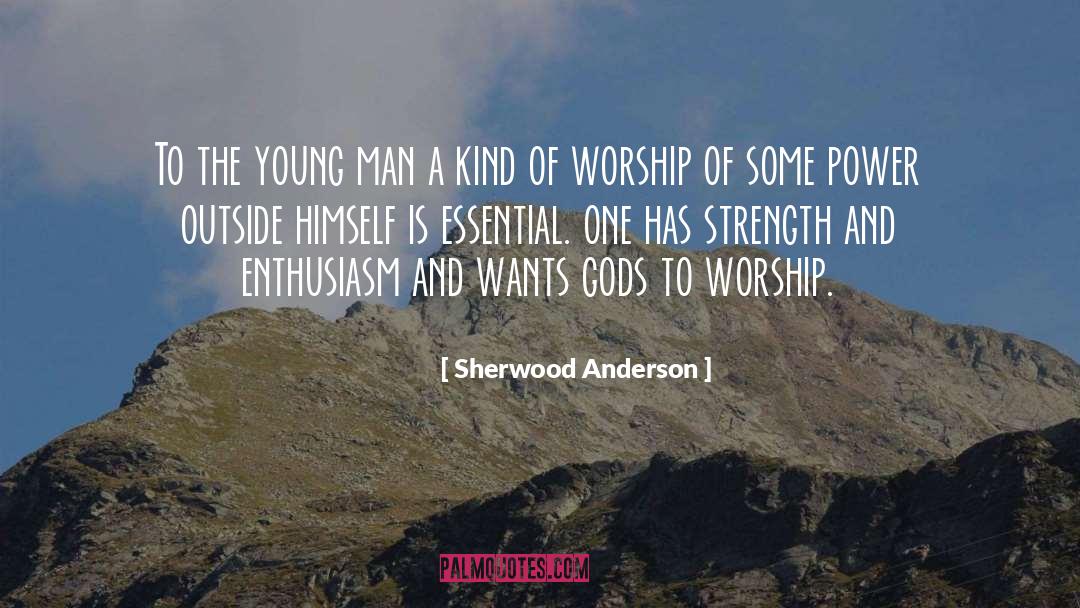 Sherwood Anderson Quotes: To the young man a