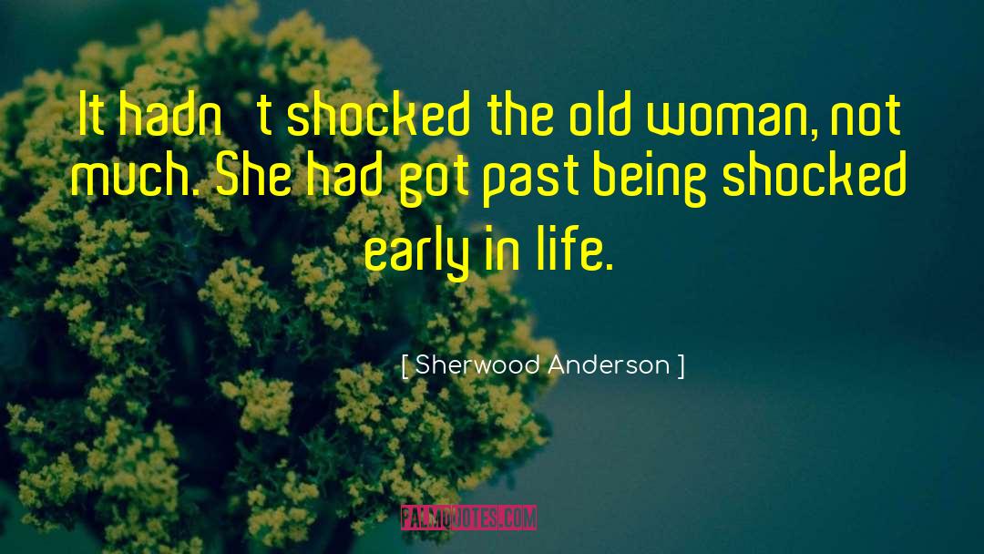 Sherwood Anderson Quotes: It hadn't shocked the old