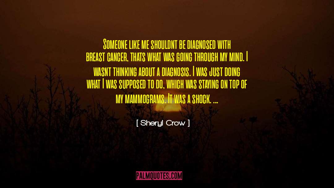 Sheryl Crow Quotes: Someone like me shouldnt be