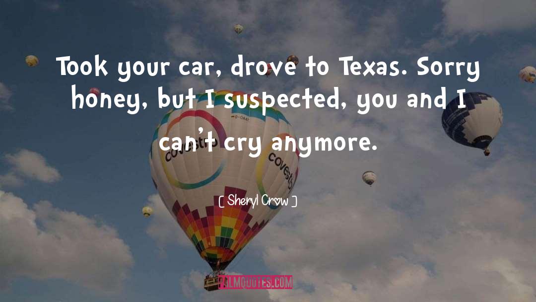 Sheryl Crow Quotes: Took your car, drove to