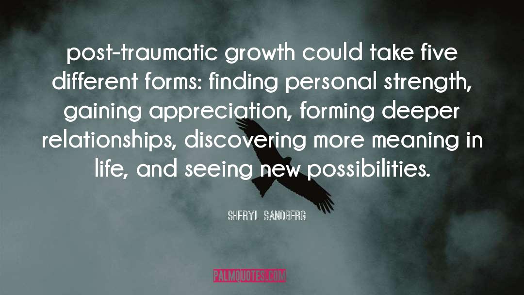Sheryl Sandberg Quotes: post-traumatic growth could take five