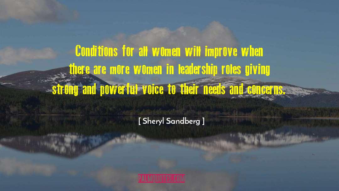 Sheryl Sandberg Quotes: Conditions for all women will