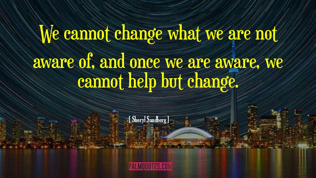 Sheryl Sandberg Quotes: We cannot change what we