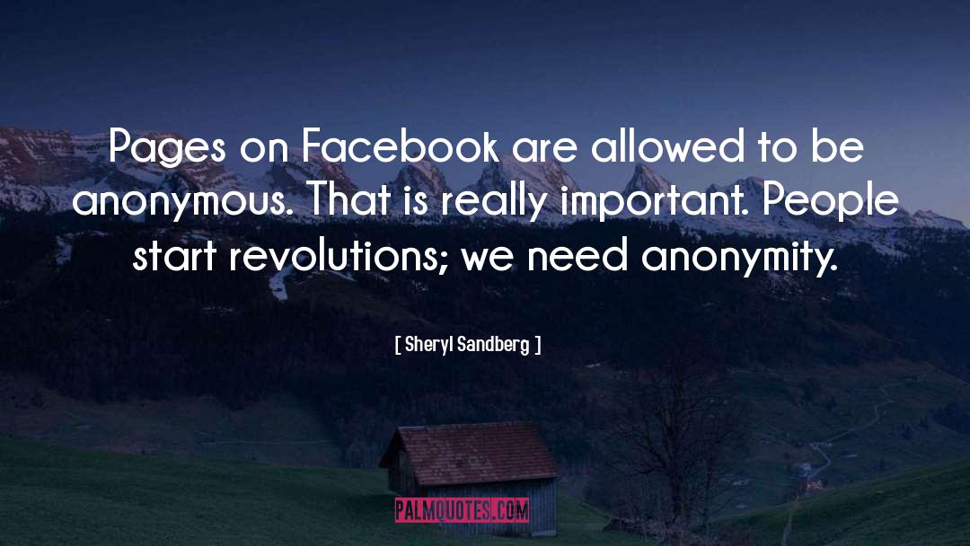 Sheryl Sandberg Quotes: Pages on Facebook are allowed