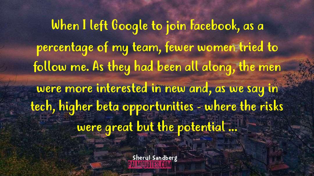 Sheryl Sandberg Quotes: When I left Google to