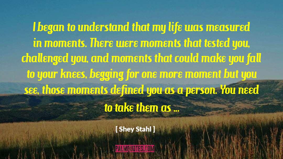 Shey Stahl Quotes: I began to understand that