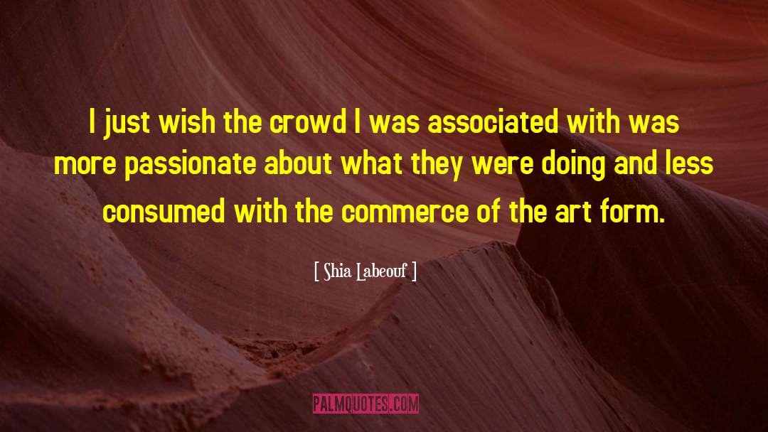 Shia Labeouf Quotes: I just wish the crowd