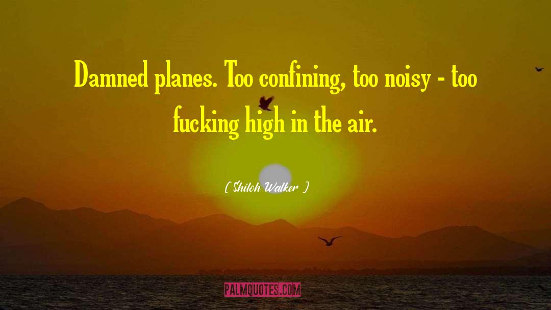 Shiloh Walker Quotes: Damned planes. Too confining, too