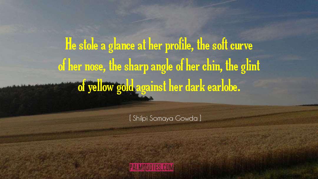 Shilpi Somaya Gowda Quotes: He stole a glance at