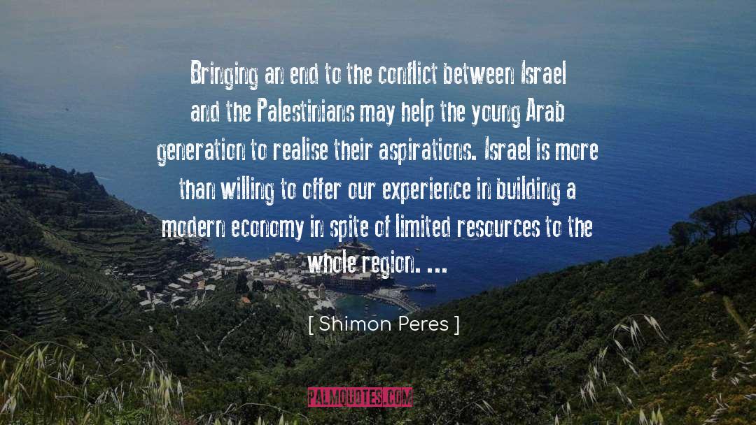 Shimon Peres Quotes: Bringing an end to the