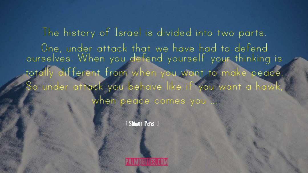 Shimon Peres Quotes: The history of Israel is