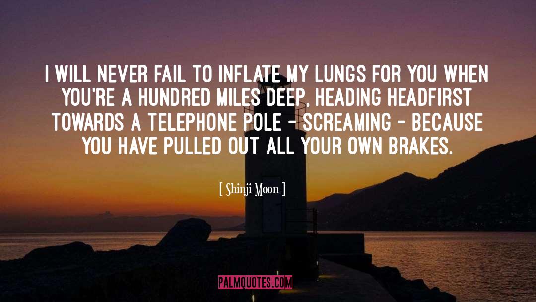 Shinji Moon Quotes: I will never fail to