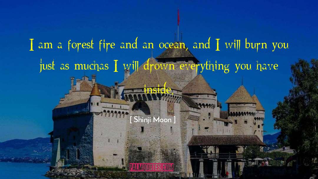 Shinji Moon Quotes: I am a forest fire