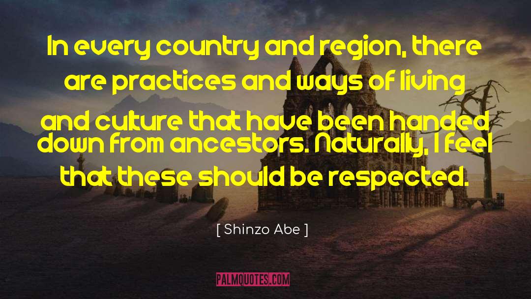 Shinzo Abe Quotes: In every country and region,